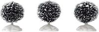 Lemax Arbre à poils ronds - Lot de 3 - Mini