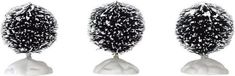 Lemax Arbre à poils ronds - Lot de 3 - Mini