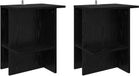 vidaXL Salontafel Zwart eiken 2 stuks 40 x 30 x 49 cm
