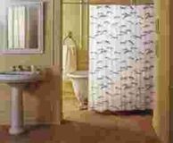 Homebain douchegordijn "Albatro", stof, 180 x 200 cm, blauw, 100%