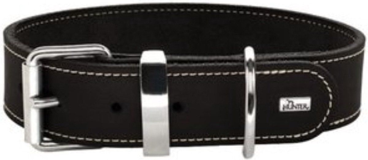 Hunter Halsband Aalborg Special 65/L leer - zwart - hond