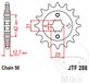 Jt Sprockets Jtf288.18 18T stalen voortandwiel