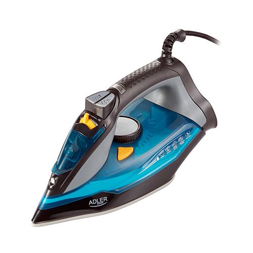 Adler AD 5032 - Dry Iron - Ceramic Soleplate - 2400W - Black/Blue/Grey