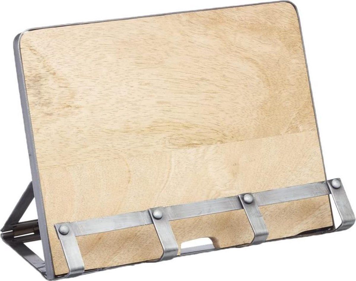 Kitchen Craft Kookboekstandaard 26 X 21 Cm Hout/staal Naturel