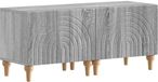 vidaXL Meuble TV gris Sonoma bois composite
