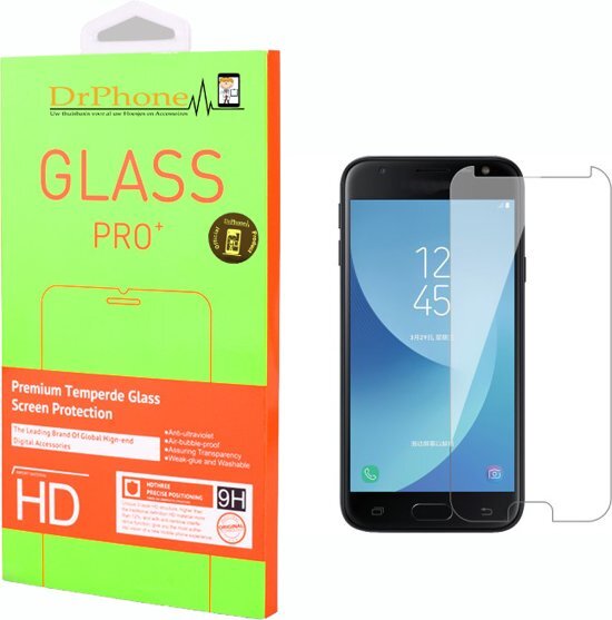 Drphone J3 2017 Glas - Glazen Screen protector - Tempered Glass 2.5D 9H (0.26mm