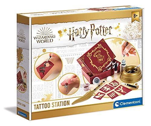 Clementoni Harry Potter - Tatoeage, Harry Potter tattoos for kids, hobbypakket, Art & Crafts kit, 6+ jaar, 18671