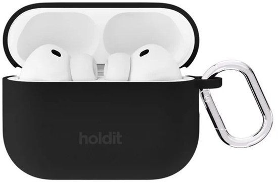 Holdit Solid Silicone Case voor de Apple AirPods Pro 3 - Zwart