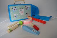 Houten Tandarts Speelset in Koffertje - 8717278835952
