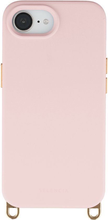 Selencia Rivièra MagSafe Backcover met afneembare haakjes voor de Apple iPhone 17e / 16e - Sorbet Pink