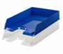 Esselte brievenbakjes set - 4x blauw - 4x wit - A4 formaat - kunststof