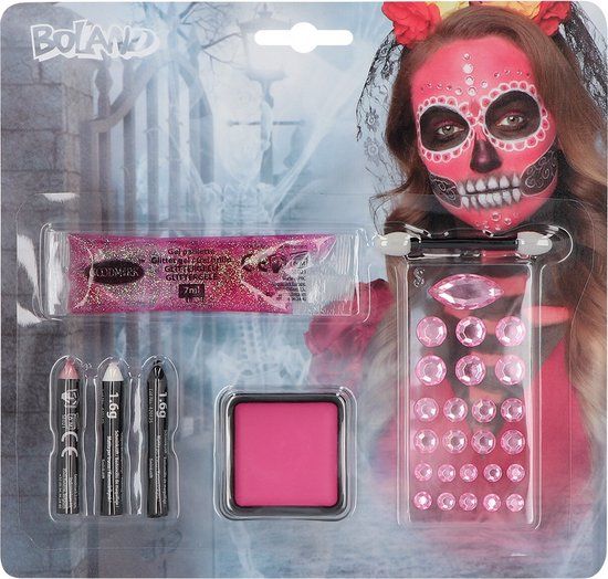 Boland Diamond Catrina Schminkset - Halloween Make-up Set