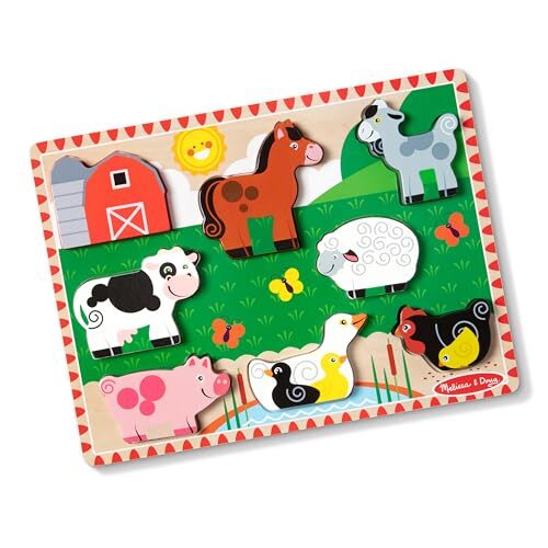 Melissa & Doug Melissa & Doug Extra dikke houten boerderijpuzzel (8 stukjes)