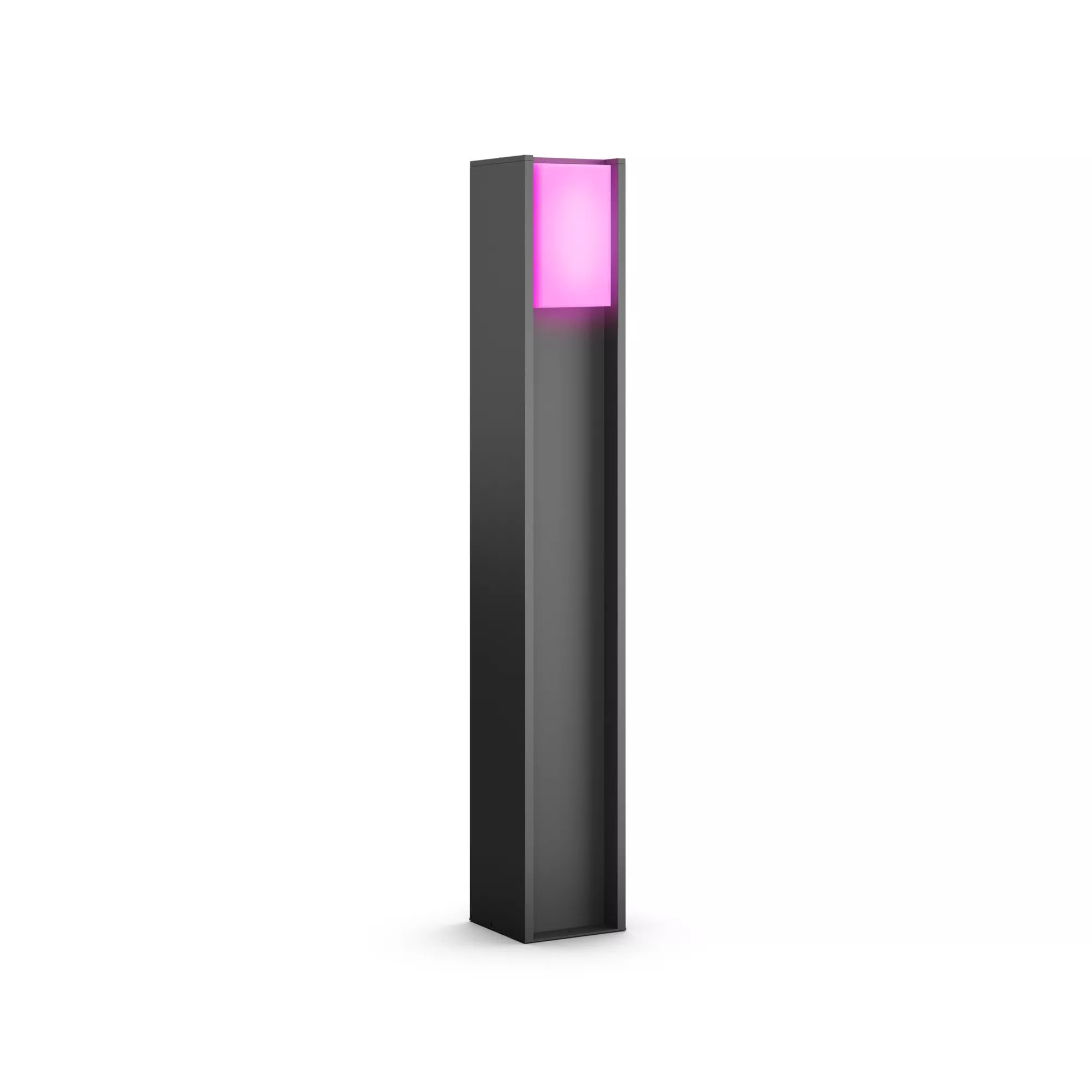Philips Hue Turaco Hoge Sokkellamp Antraciet Buiten