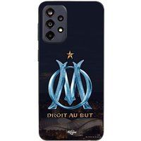 Maniacase Samsung Galaxy A52 4G OM-logo blauw en goud stadion hoesje