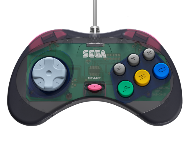 Retro-Bit Sega Saturn Game Controller Grijs Bedraad 3,04m