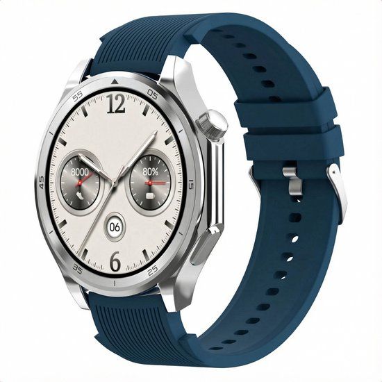 imoshion Siliconen bandje - Geschikt voor OnePlus Watch 3 / 2 / 2R / Oppo Watch X2 / X - Donkerblauw