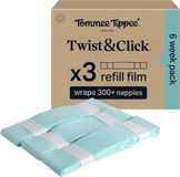 Tommee Tippee Twist&Click origineel gemakkelijk navulfolie voor luieremmer - verpakking met 3 stuks - 3 x 10,5 m