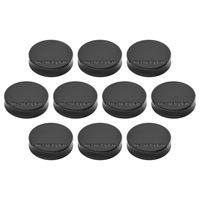 Magnetoplan 1664012 Bordmagneet Zwart 10 stuks