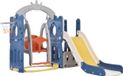 Zyrell Jeu d'extérieur 3-en-1 – Toboggan, mur d'escalade et panier de basket – Convient pour l'intérieur et l'extérieur – Pour enfants de 2 à 6 ans