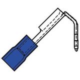 Enzo Kabelschoen vlaksteker male+female blauw 6.3x0.8mm
