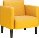 vidaXL Fauteuil met armleuningen 54 cm corduroy stof lichtgeel