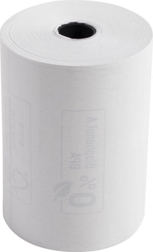 Exacompta 30x Rollen voor weegschaal 80x60x12x44 - 1 laags thermisch 55g/m zonder BPA. - Wit - 43804E
