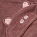 Pippi Babywear Kinderhanddoek Biologische badhanddoek met capuchon Rose Brown Katoen