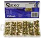 GEKO Set de rivets filetés en acier - 6 tailles - 150 pièces