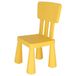 Mueblear 90051 kinderstoel van kunststof, 31 x 30 x 67 cm geel