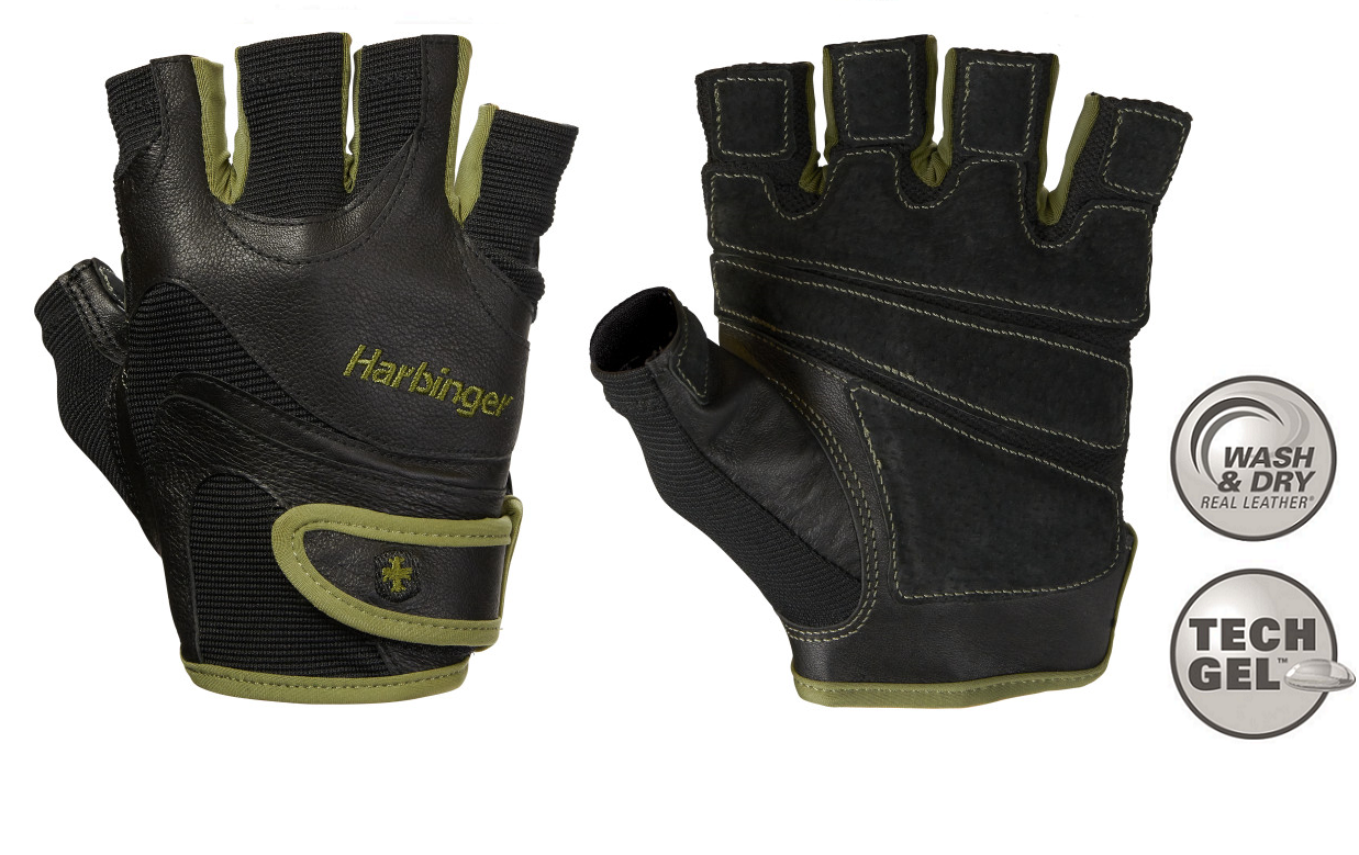 Harbinger Men's FlexFit Wash & Dry Fitness Handschoenen - Groen - S