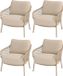 AVH-Collectie Flair dining tuintafel rond 90 cm antraciet keramiek