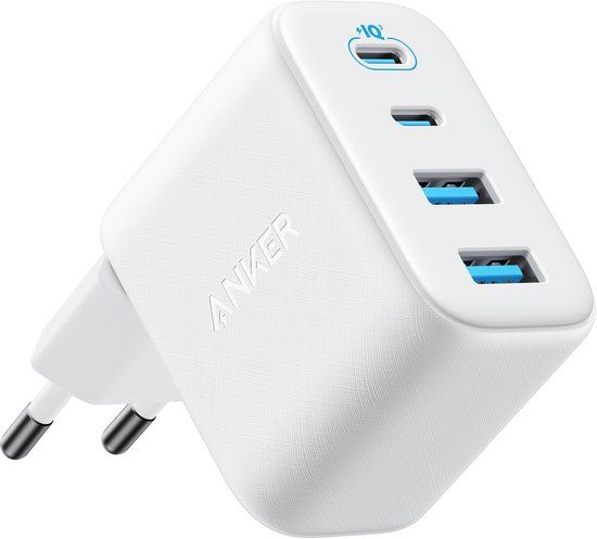 Anker Zolo Dual USB-A + Dual USB-C Snellader 50W Wit