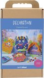 Creativ Company CC Craft Kit Decoration, Monsters, colorful, happy colours, bold colours, 1 pack