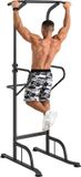 HOMCOM Krachtstation - Staal - Zwart - 98x102x212cm