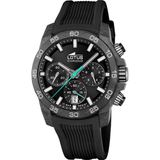 Lotus Herenhorloge Analoog van Rubber Zwart