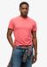 Superdry Essential T-shirt van biologisch katoen met micrologo - Heren - Koraal Marl - S