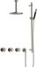 Hotbath Cobber - CW7067 - Inbouw Regendoucheset - Geborsteld Nikkel