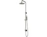 Hotbath Cobber - Stortdoucheset - 200 mm Hoofddouche - 360 mm Hartafstand - Glijstang - Rond Model Handdouche - Geborsteld Nikkel - Opbouw - 1/2 Inch Aansluiting