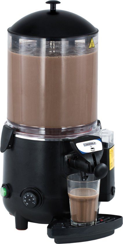 Casselin Chocolade dispenser | 10L zwart - Zwart - RVS - CCH10LN