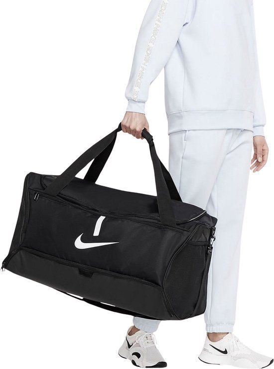 Nike Academy Team Sporttas - Zwart/Wit - Maat L - 88L