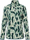 Regatta Dames 1/4 zip fleece Margot deep pine brushstroke camo print