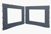 Quick Star - 2 panneaux latéraux 250x190cm pour tonnelle de jardin Antik tonnelle tente de réception 3x3m paroi latérale gris