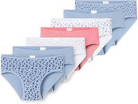 SCHIESSER Slip - Meisjes - 7 Stuks - Assorti 2 - Katoen/Elastaan - Maat 140