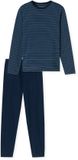 Schiesser Pyjama lang Casual Essentials - Pyjamaset Heren - admiral
