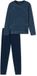 Schiesser Pyjama lang Casual Essentials - Pyjamaset Heren - admiral