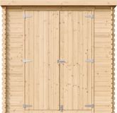 Timbela Houten tuinhuis M311C1+M311G - 2,22 m² - 142x204xH200 cm - met vloer