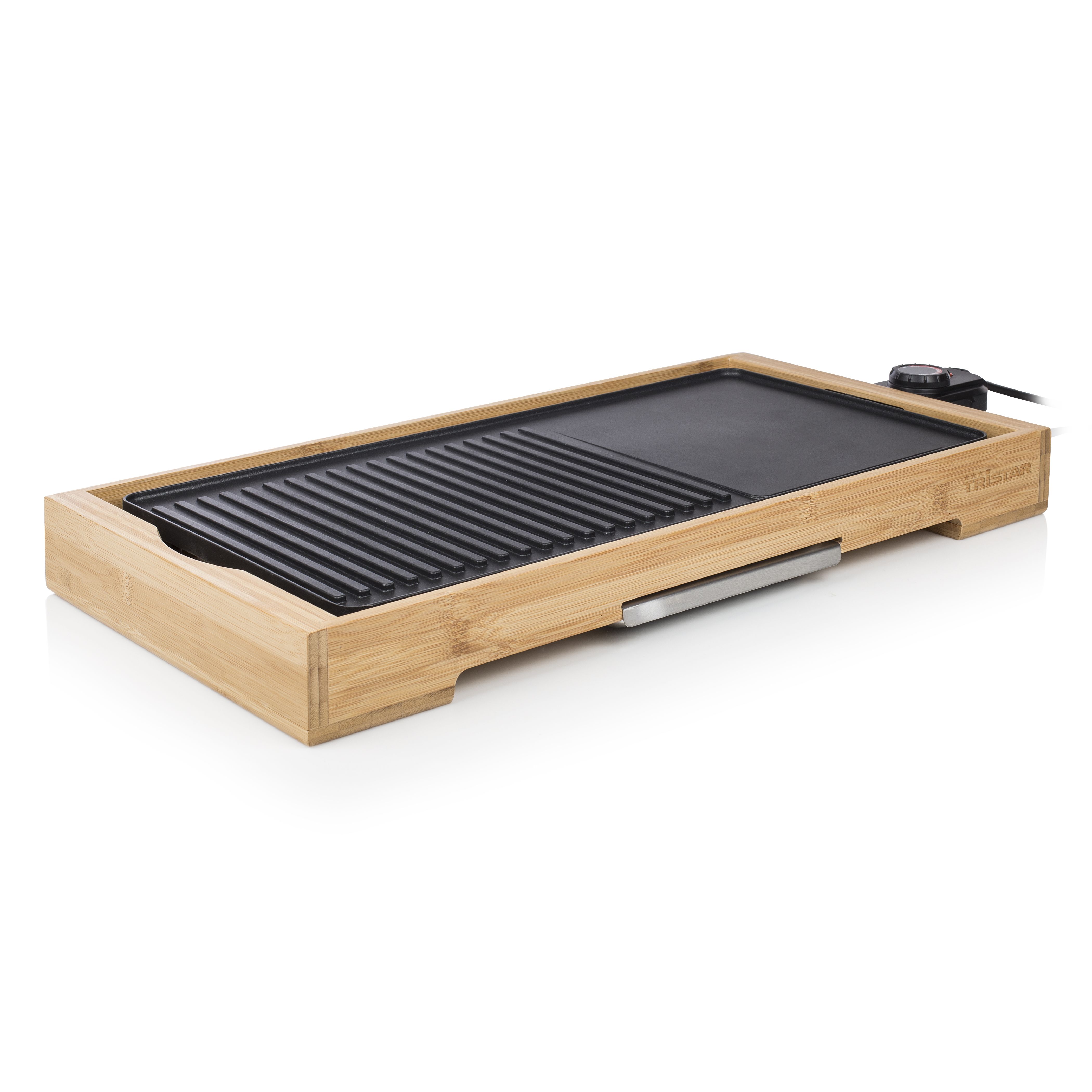 Tristar BP-2641 Bamboo Grill XL - Elektrische Grill - 2200W - Anti-aanbaklaag