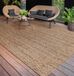 Paco Home Tapis d'extérieur Tapis pour intérieur et extérieur Balcon Terrasse Cuisine Tapis Lavable en machine Bohème Uni, Taille : 120x160 cm, Couleur : Beige