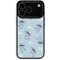 Maniacase Coque Pour iPhone 17 Pro Stitch love coeur rose